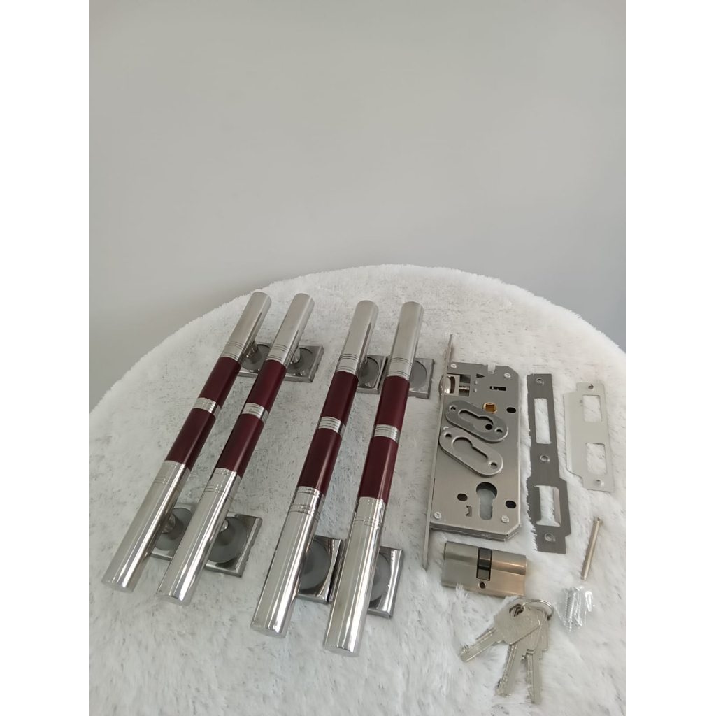 handle pintu rumah minimalis 33cm set handle pintu 33cm murah