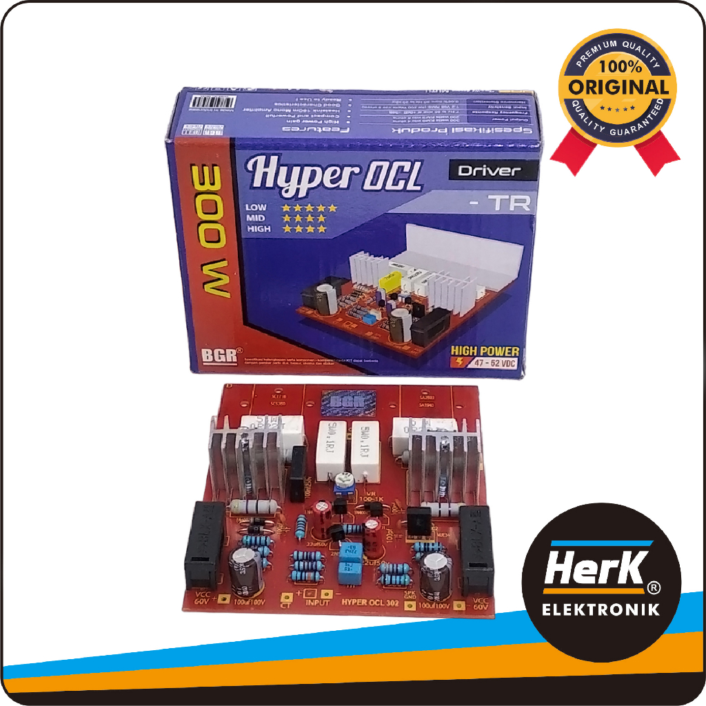 Kit Module Power Amplifier Mono Hyper OCL 300W Tanpa Transistor Bell BGR Penguat Suara High Power Un