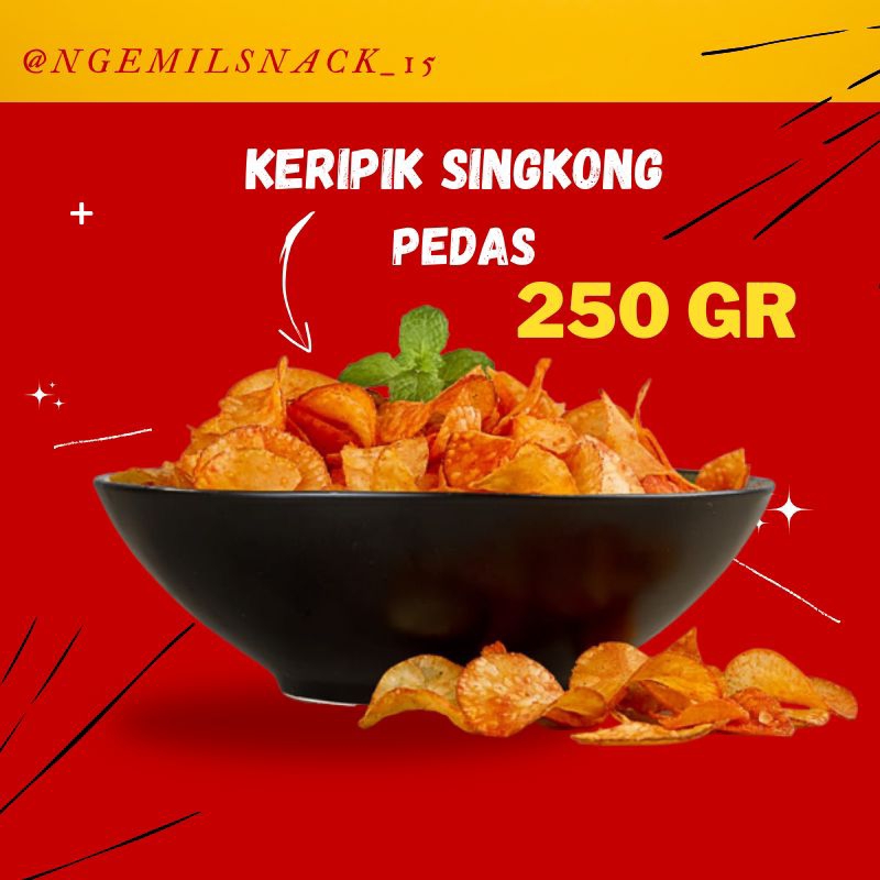 

Keripik Singkong 250 | Pedas Renyah Kriuk