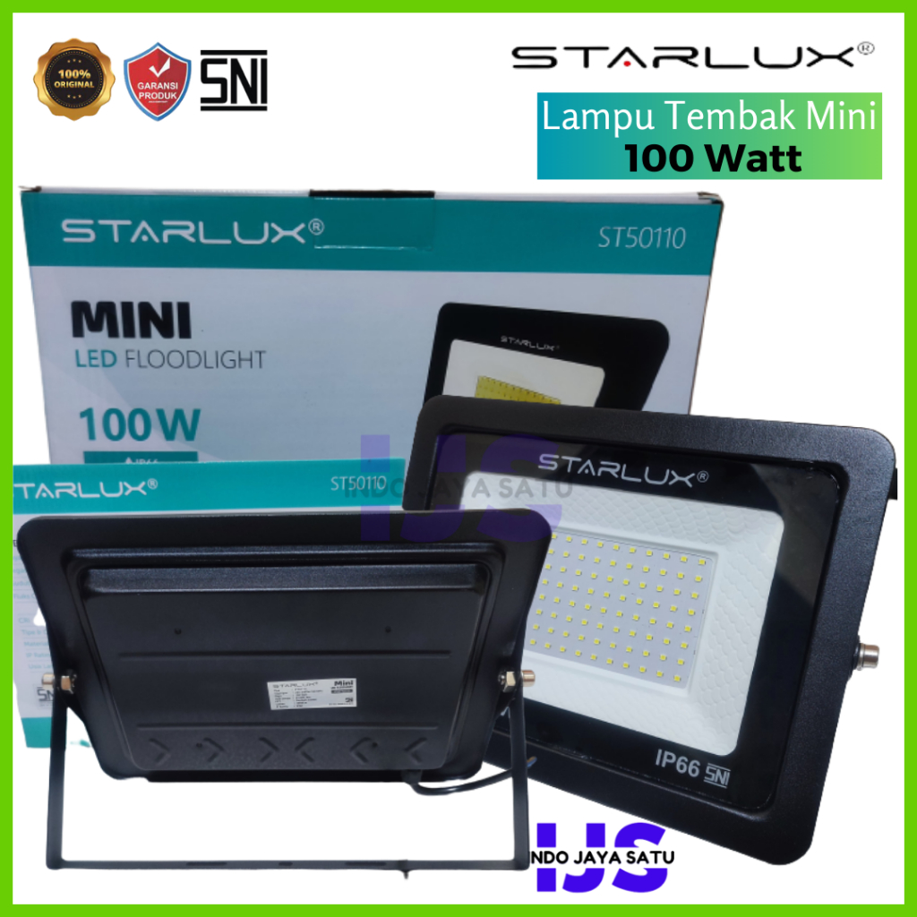Starlux Lampu Tembak Mini 100 WATT LED Floodlight Mini 100W Lampu Sorot 100 W