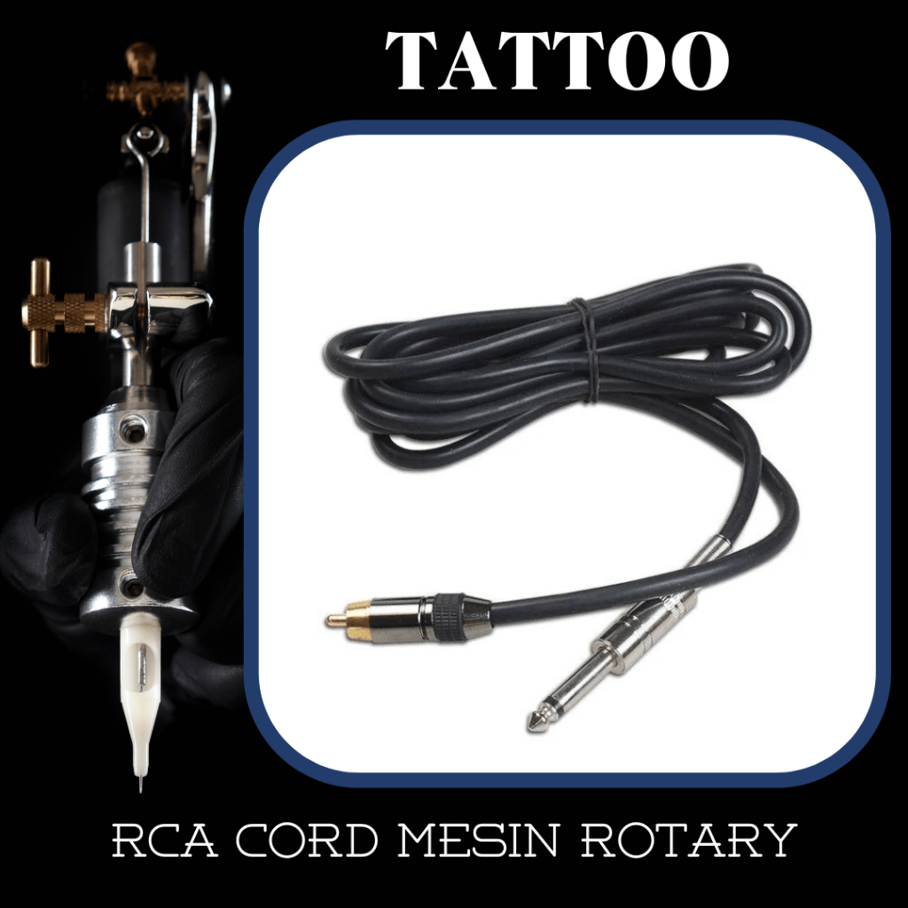 Kabel Mesin Tato Rotary Tattoo Machine Rotary RCA Cord