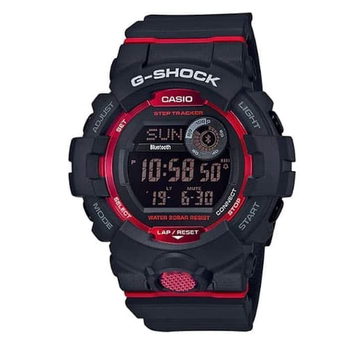 Casio G-Shock GBD-800-1DR Jam Tangan Pria Black List Red Original
