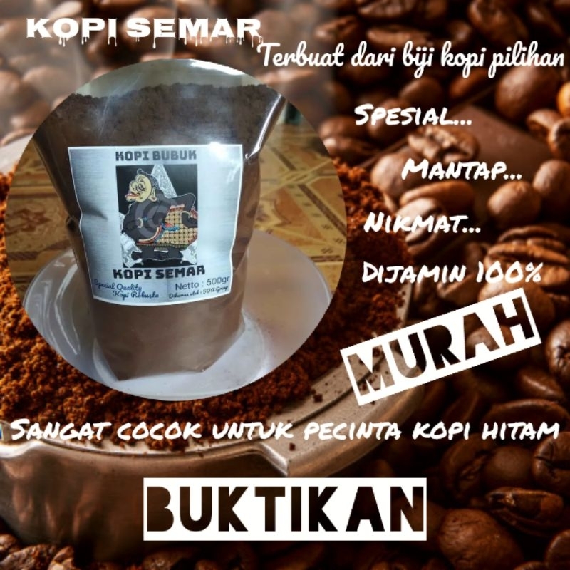 

kopi bubuk Robusta 500gr hitam pekat rasa nikmat harga bersahabat
