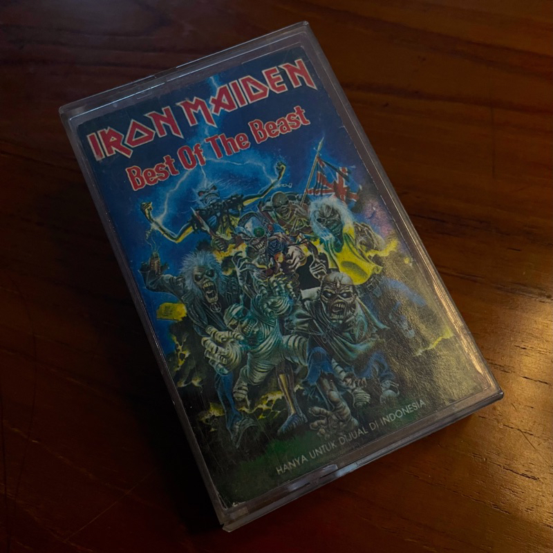 kaset pita iron maiden best of the beast