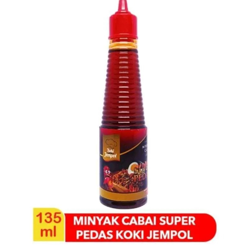 

Koki Jempol Minyak Cabai 135ml Super Pedas | Chili Oil Koki Jempol 135ml