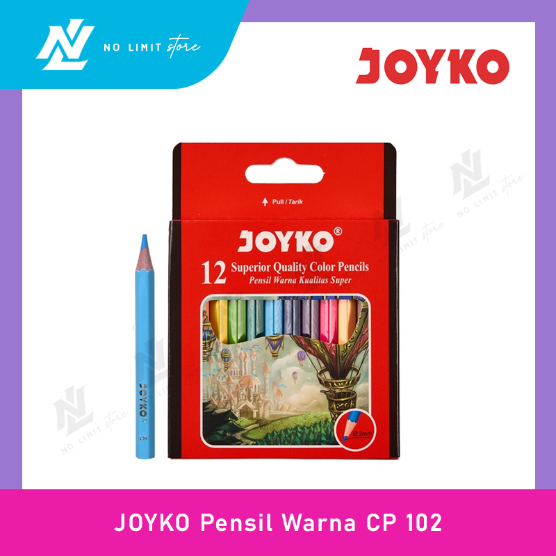 

Color Pencil / Pensil Warna JOYKO CP-102 / 12 Warna / CP 102