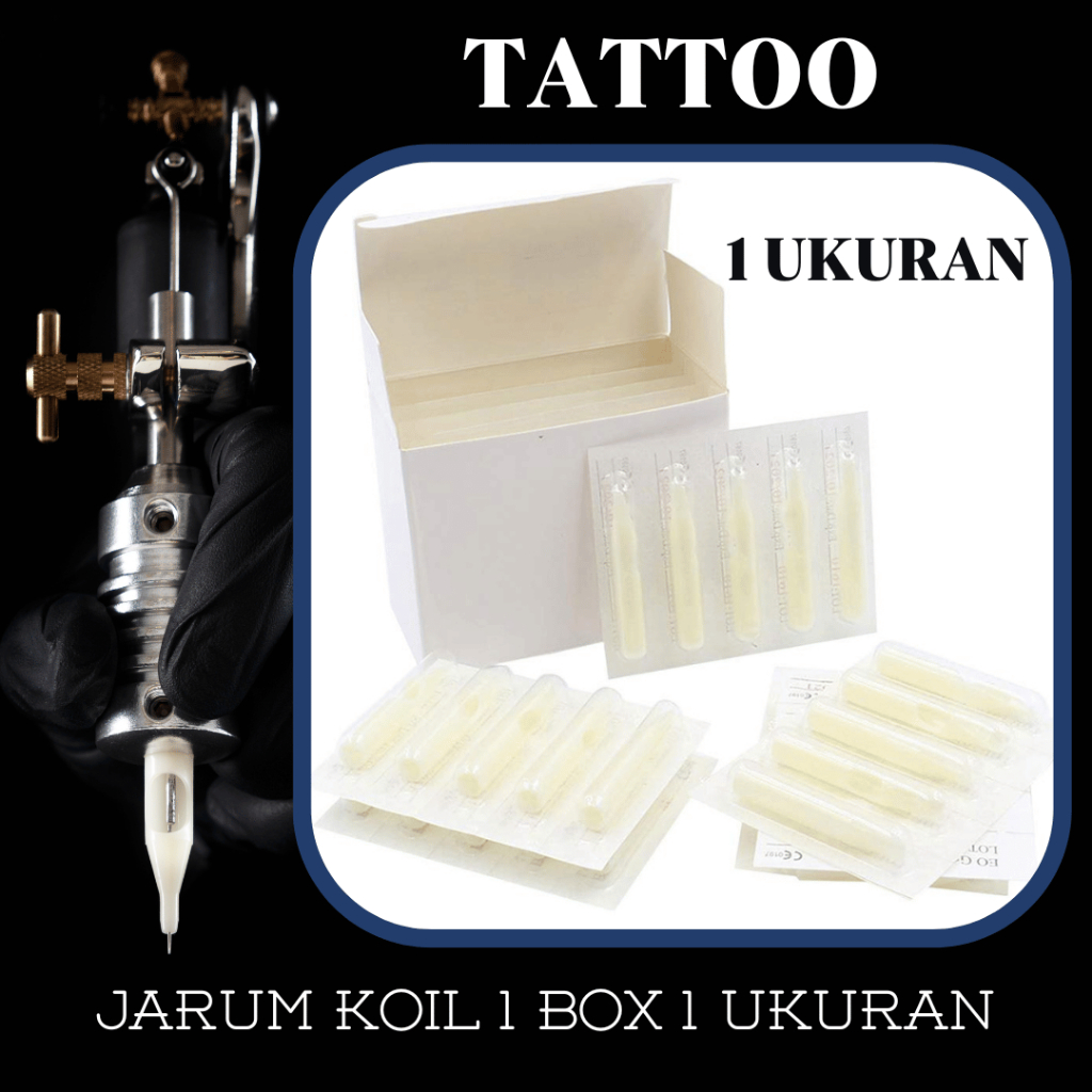 Dispo Tip Jarum Tato Tattoo Needle Mesin Koil PER BOX TERMURAH