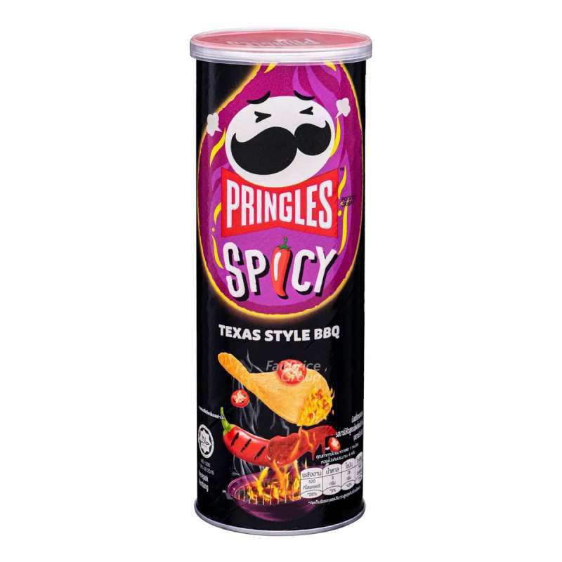 

PRINGLES POTATO SPICY TEXAS BARBEQUE KALENG 97 GRAM