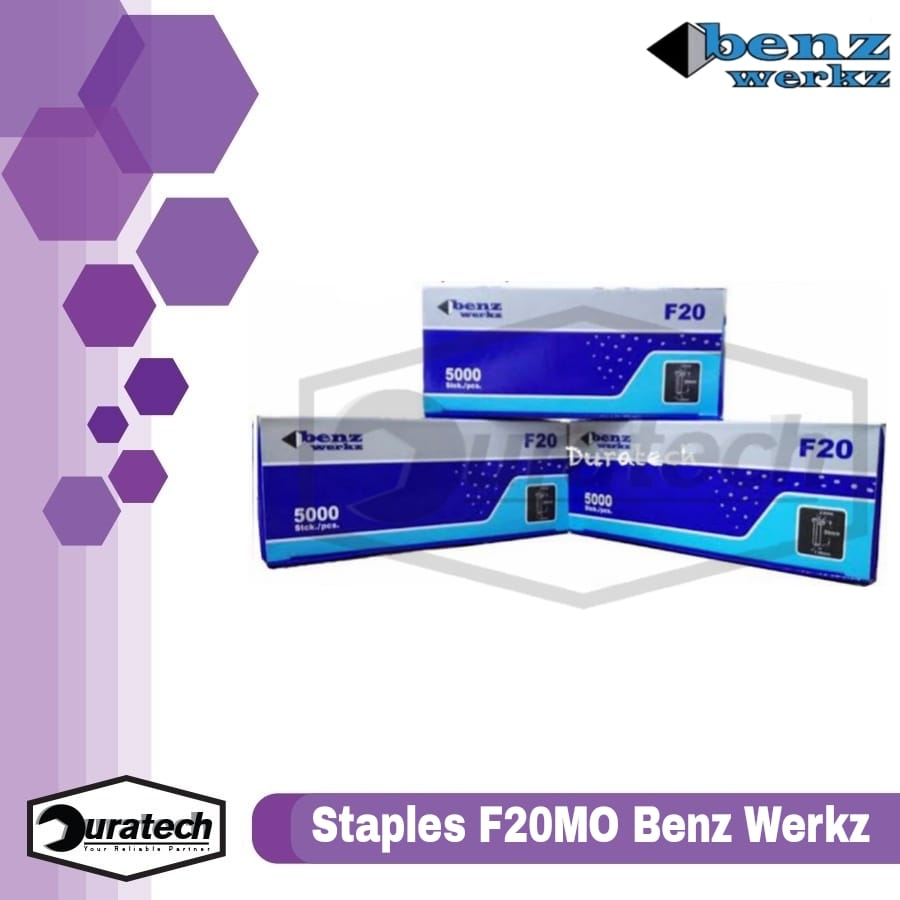 

Promo Industrial Staples F20Mo / Isi Staples Tembak Angin / Paku Mabel Benz Werkz Dan Industrial