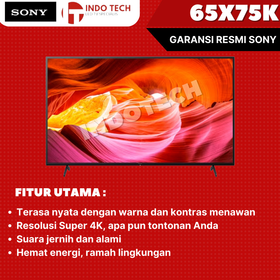 SONY BRAVIA 65X75K 4K UHD HDR Smart 65 Inch KD-65X75K