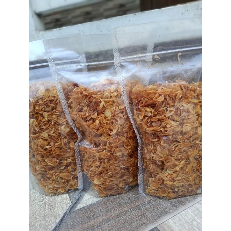 

Bawang Goreng Asli Tanpa Tepung 100gr