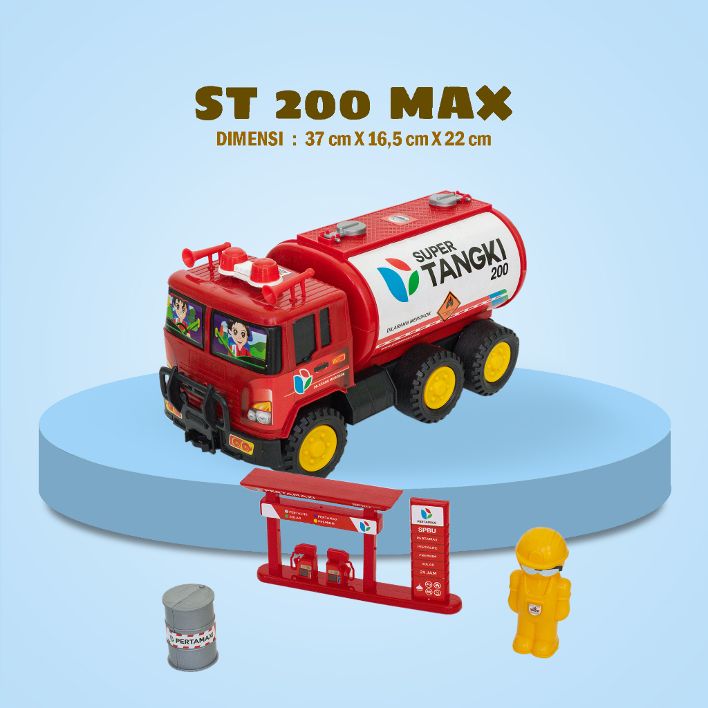 Mainan Anak Mobil SG TOYS ST 200 MAX | Koleksi Mainan Mobil Tangki