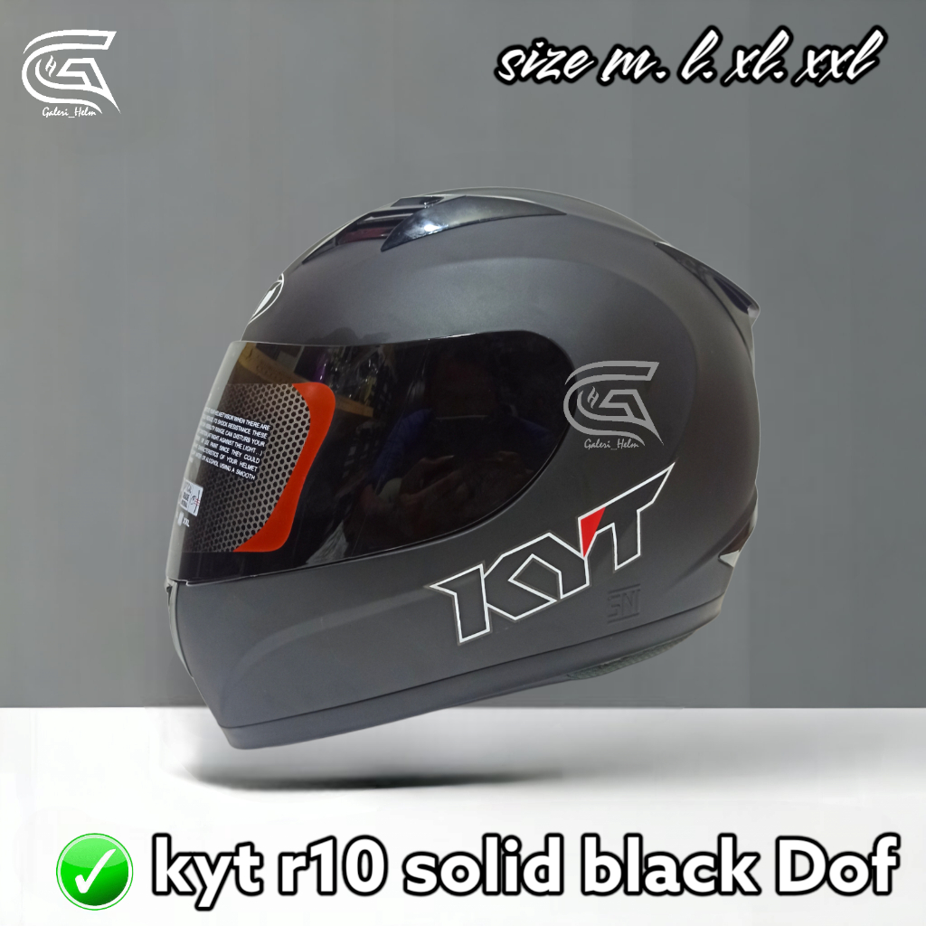 HELM KYT R10 SOLID POLOS|FULL FACE