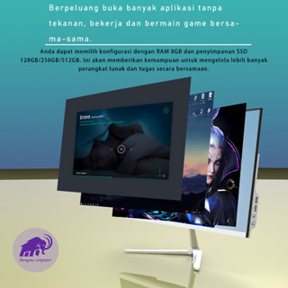 Komputer PC All-in-One Terbaru dengan Prosesor Intel Core i5 Generasi ke-8 8400, RAM 16GB, SSD 1TB, Layar 22/24/27 Inci, Cocok untuk Rumah, Kantor, dan Gaming - Garansi 1 Tahun-5