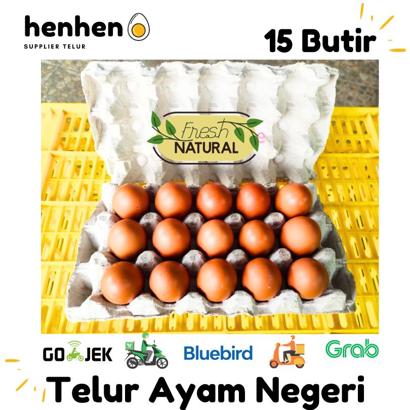 

TELUR AYAM NEGERI 15 butir HENMART