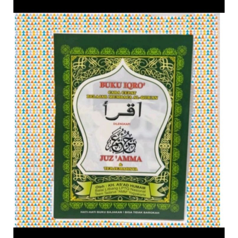 Buku IQRO Bendel Besar Plus Juz Amma dan Terjemah