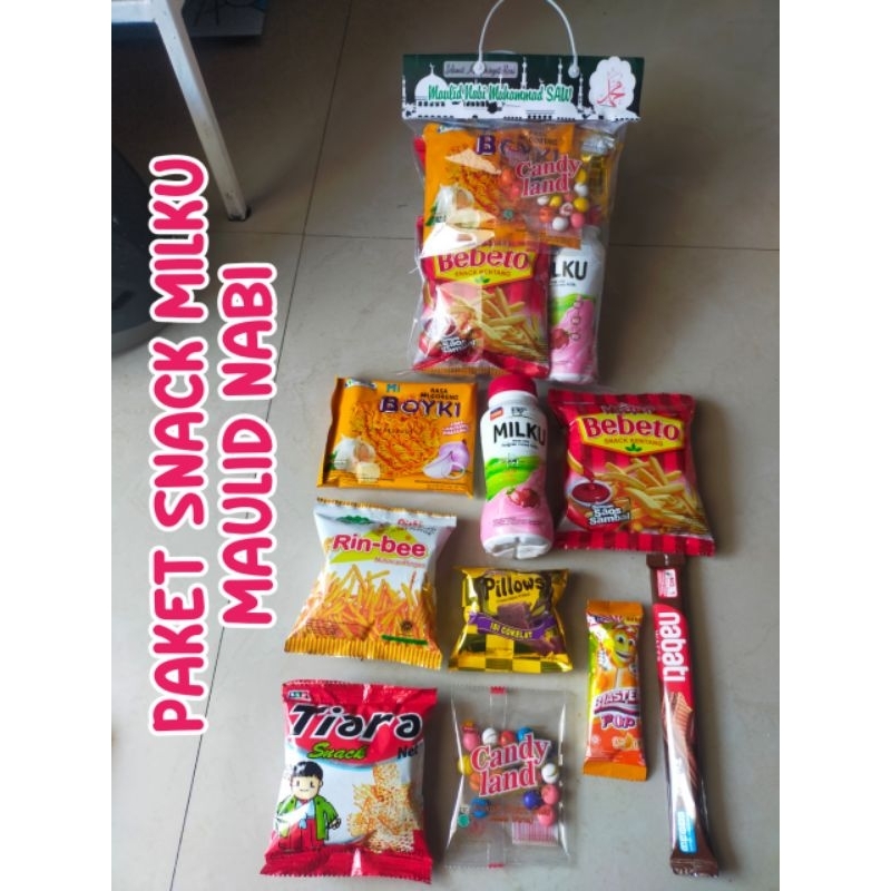 

PAKET SNACK MILKU / INDOMILK (DAPAT 2 PAKET)