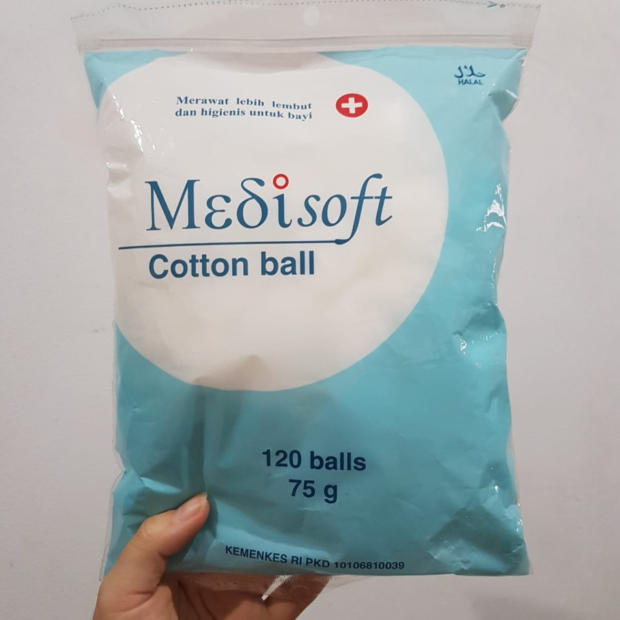 Medisoft Cotton Ball 120 pcs 75gr Kapas Bulat 75 gr