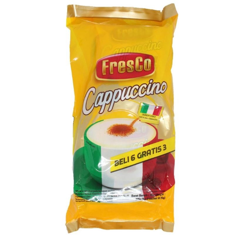 

Kopi Fresco Cappucino Beli 6 Gratis 3 ( 25gr x 9 sachet )