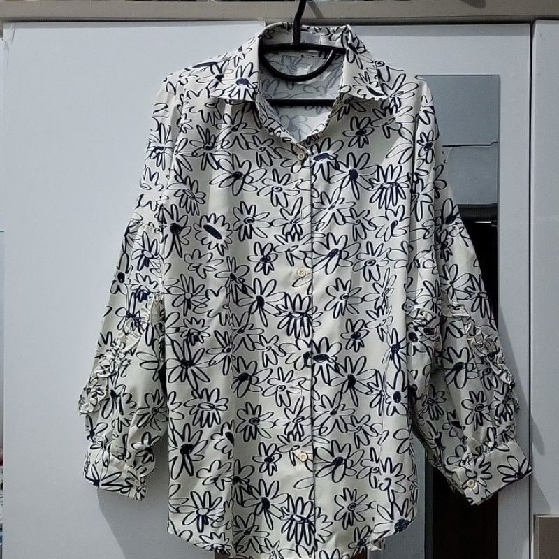 Kemeja Blouse Tunik Nadjani Indonesia Preloved