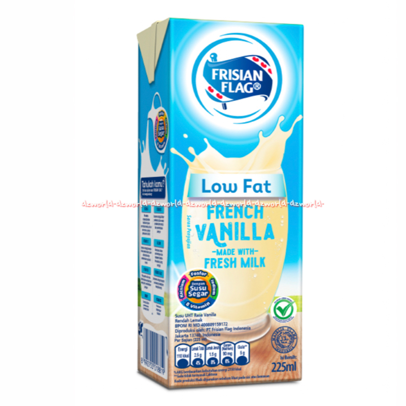 

Frisian Flag 225ml Purefarm Low Fat French Vanila Minuman Susu UHT Susu Bendera FF Siap Minum Vanilla Vitamin Mineral