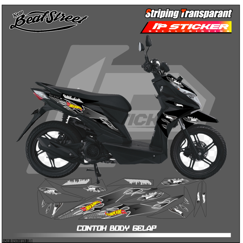 BEAT STREET (COD) STIKER STRIPING BEAT STREET- STIKER STRIPING MOTOR HONDA BEAT STREET STIKER LIST S