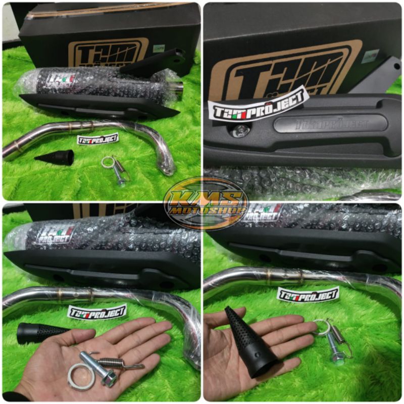 Knalpot tzm project racing original TZM Project Non SS PRO Fullpack Original