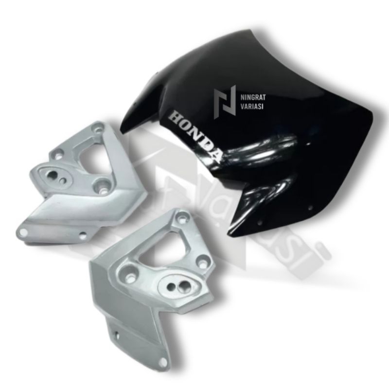 BRACKET LAMPU BARONG SET VISOR 3 MM HONDA TIGER TIREV TIGER REVO MODEL ORI