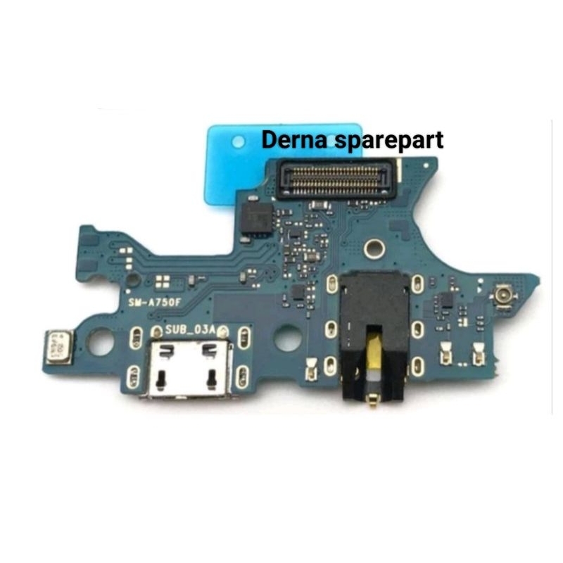 Konektor Charger Papan Chas Samsung A7 A750 2018 Pcb Board Mic+IC Original