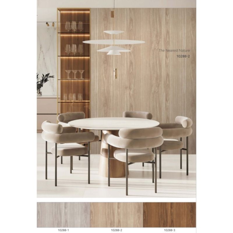 Wallpaper Dinding Korea Rol Besar Motif HPL Urat Kayu