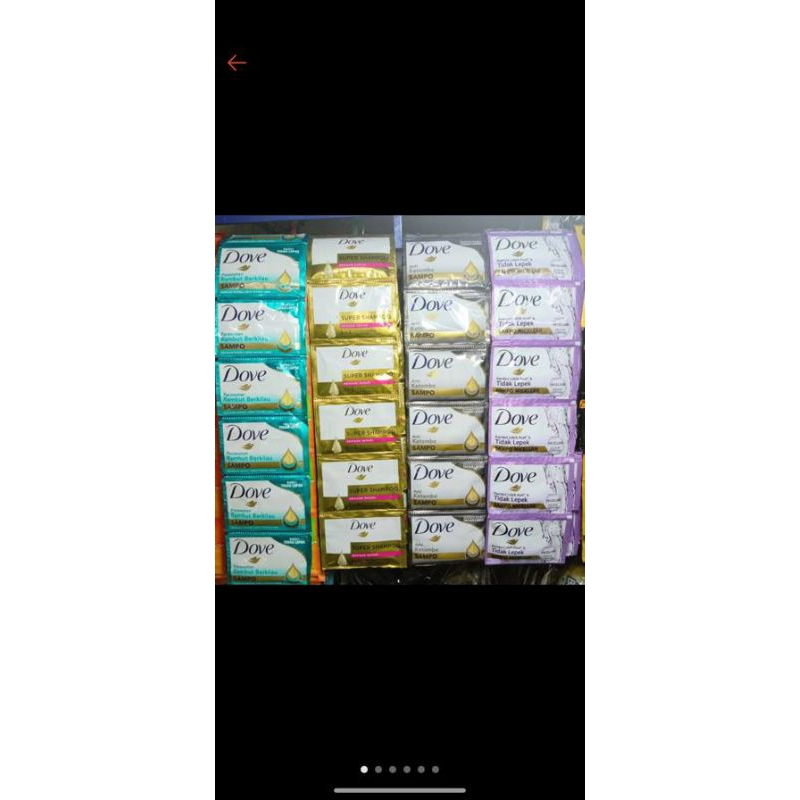 Sampo Dove Sachet 8 ml