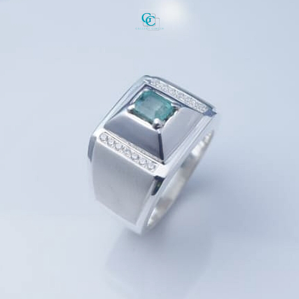 Cincin pria kantoran custom ikat batu mulia akik permata cowok 212