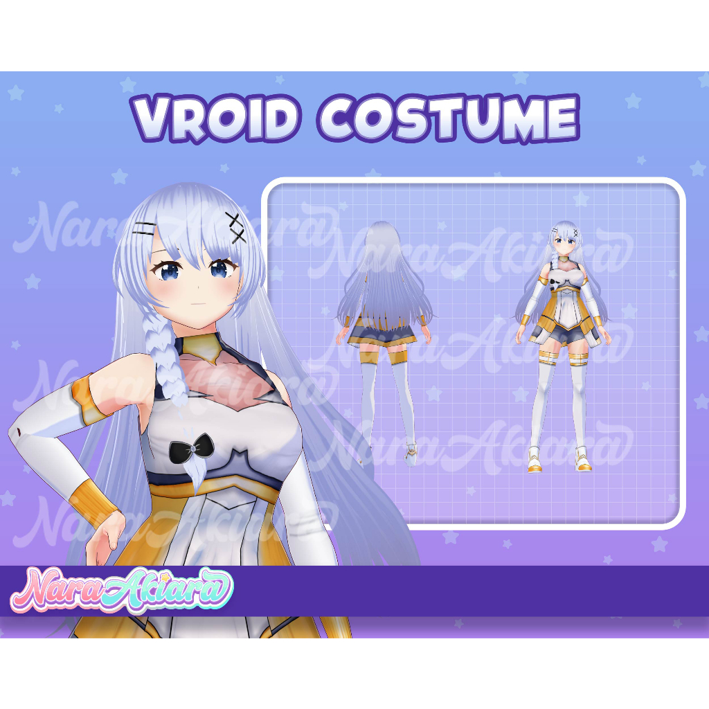 Upgrade Tampilan VTuber Anda dengan Kostum Vroid 3D, Setelan digital 3D, Koleksi outfit VTuber, Mode