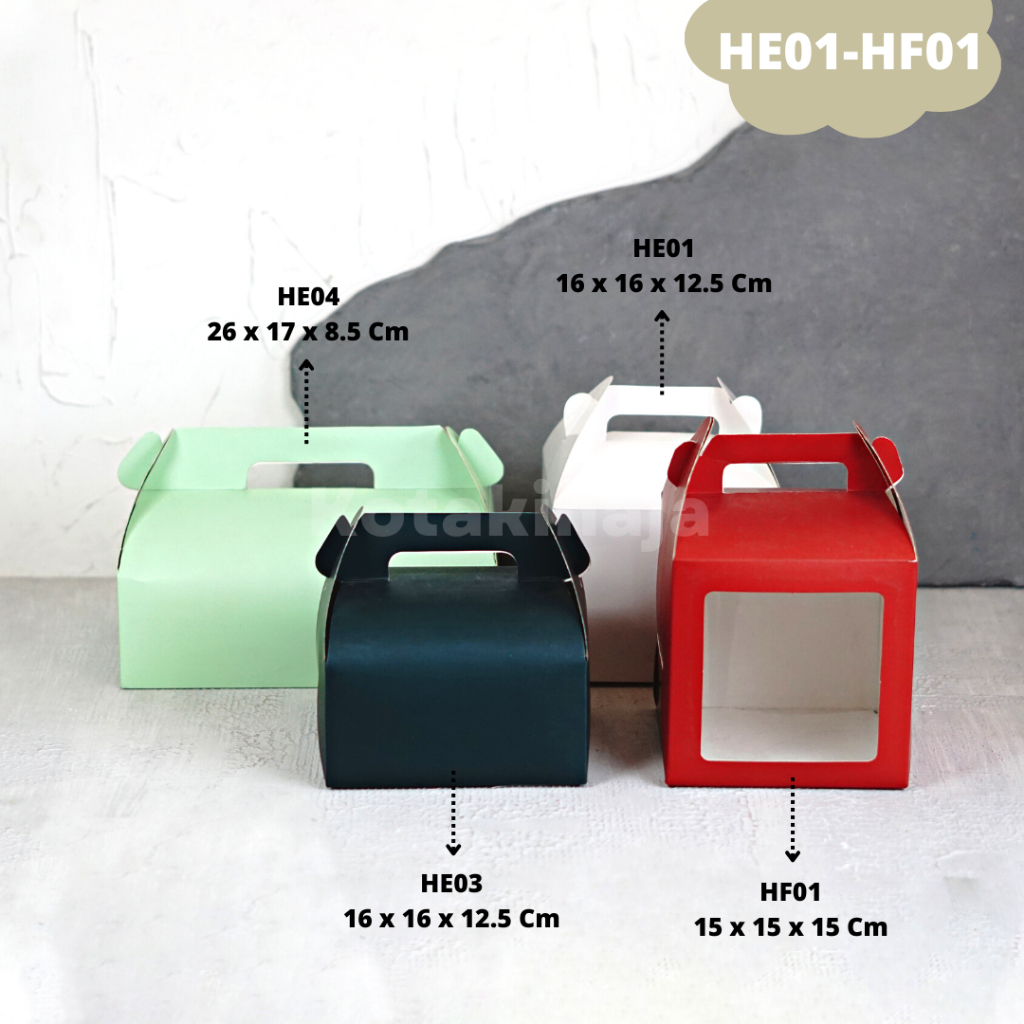 

Kotak Kue / Gable Box / Gable Box Makanan / Box Snack / Box Makanan / Gable Snack | HE01-HF01