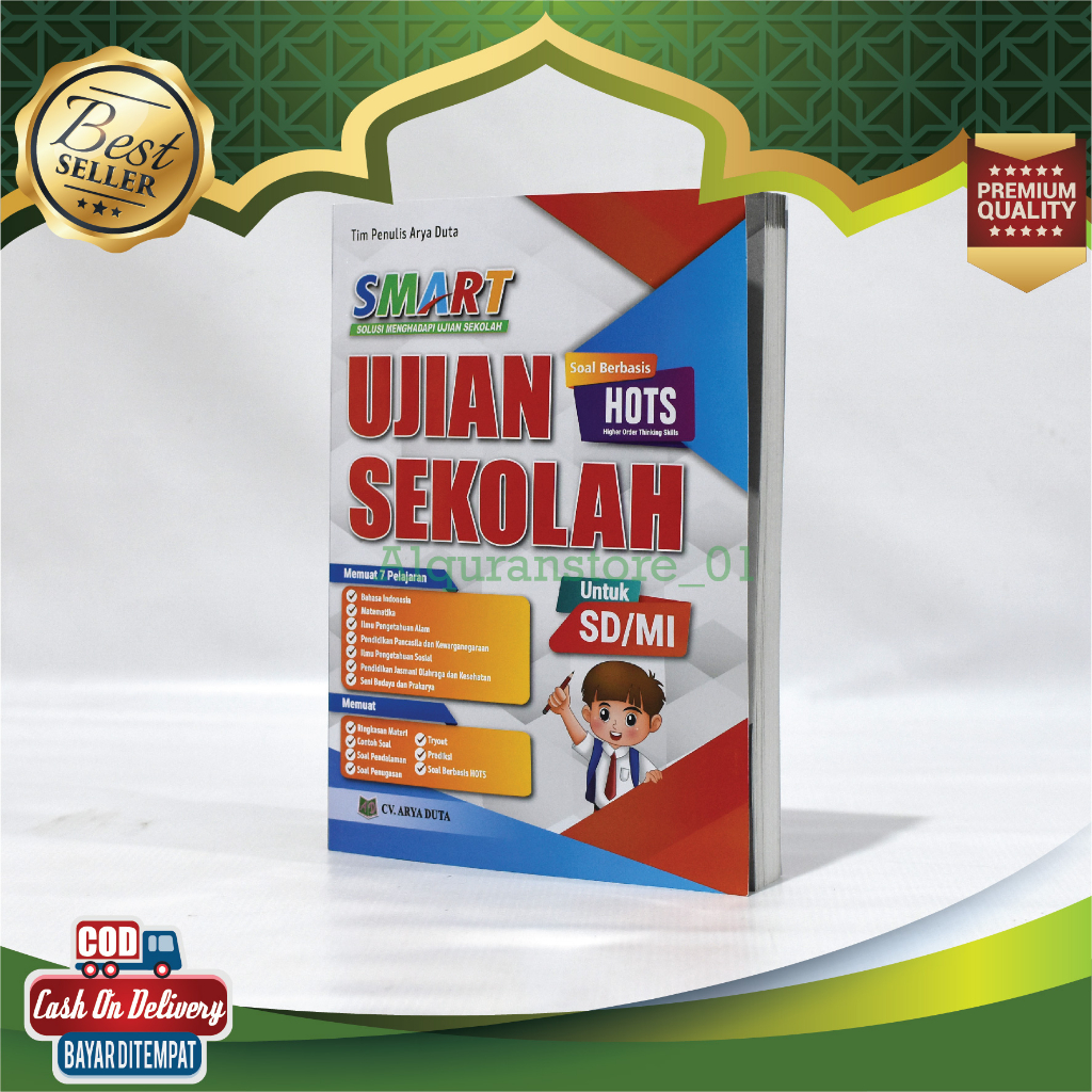 Smart Ujian Sekolah + Kunci jawaban SD/Mi 2022/2023 Soal Berbasis Hots Arya Duta Buku Ujian Sekolah 