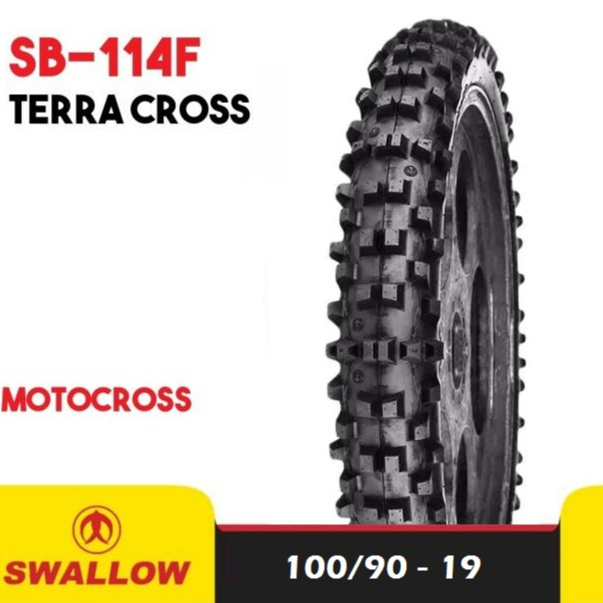 Ban luar swallow terra cross 100/90 19  sb114R  (bukan tubeless) ring 19