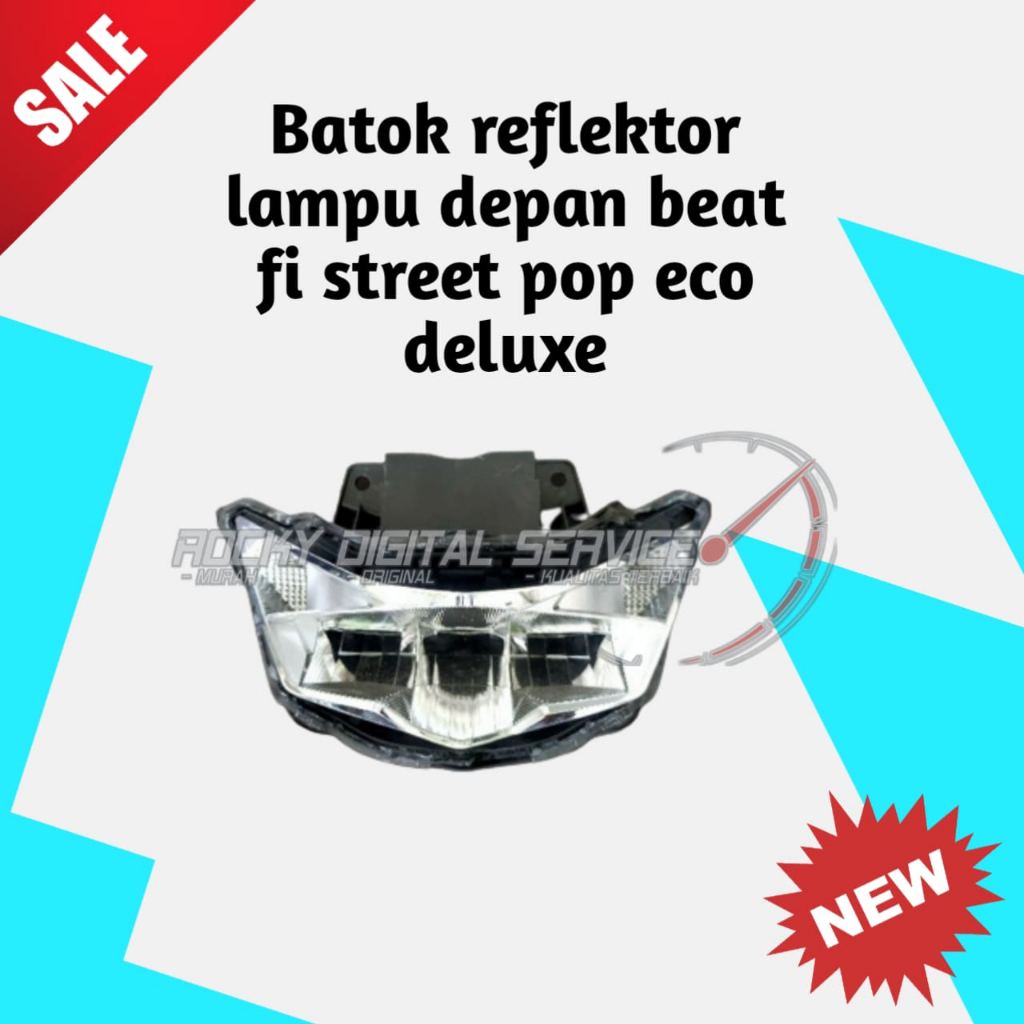 batok reflektor lampu depan beat fi street pop eco deluxe lampu variasi