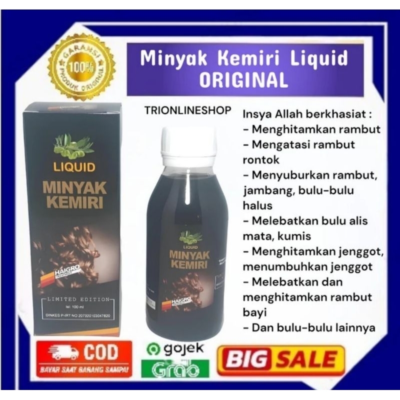 Minyak Kemiri Bakar Liquid Haigro 80 ml