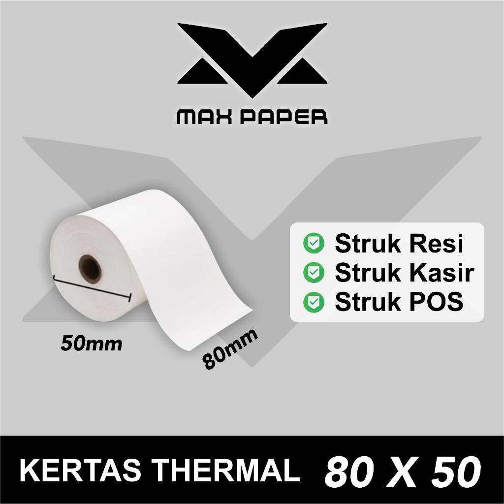 

KERTAS STRUK THERMAL 80x50mm - EDC / Kertas Printer Bluetooth - CORELESS