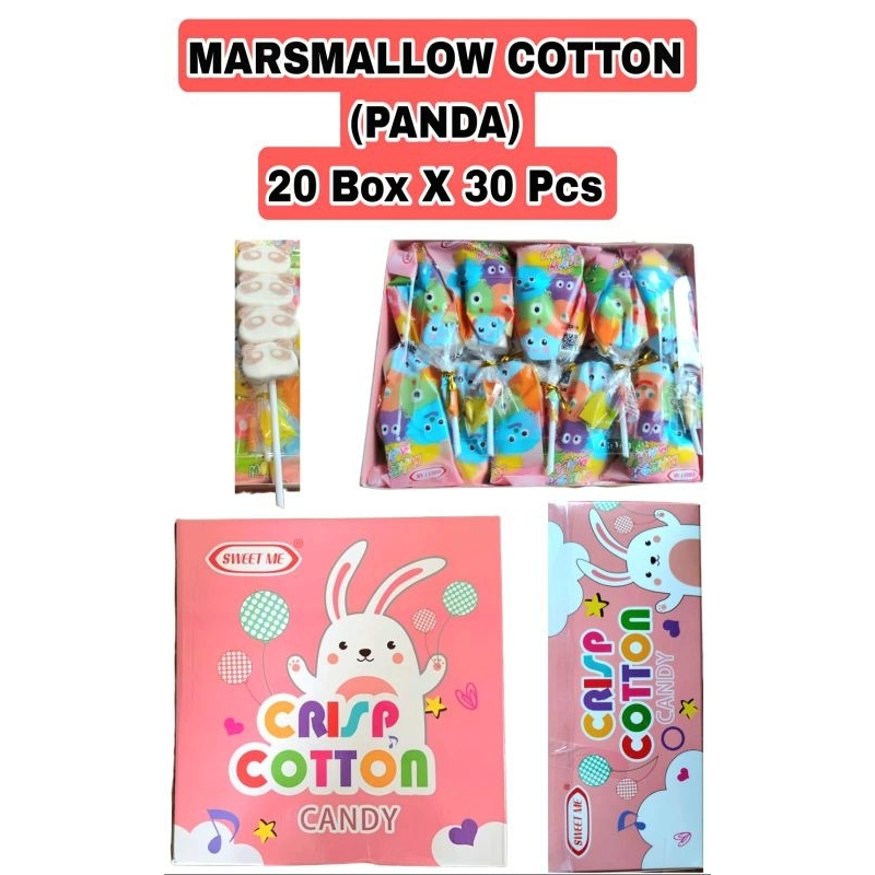 

Permen Cemilan Snack Marshmallow Kapas Kelinci Beruang Panda Mainan Anak Murah (isi 30 pcs)