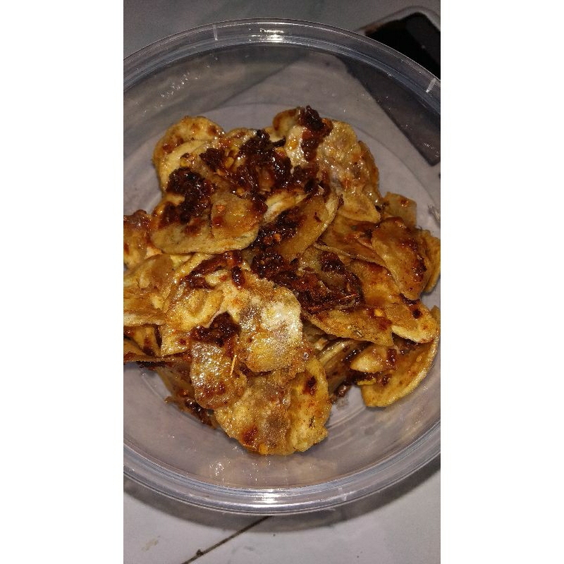 

Keripik Pisang Pedas chili oil daun jeruk 125gr