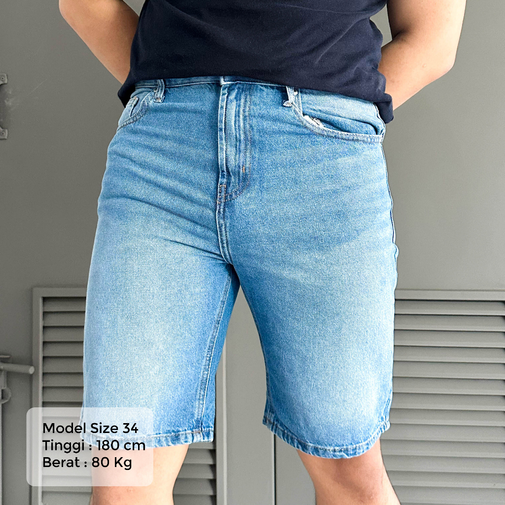 Celana jeans pendek Zara Denim | Blue Jeans | Celana Pria | Gudang Bajoe M26