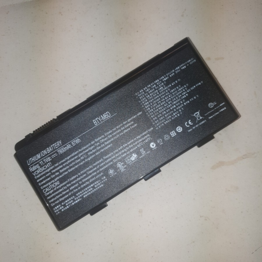Baterai Laptop ORI MSI BTY-M6D GT680DXR GT680R GT663 GT683 GT680 GT680D GT60