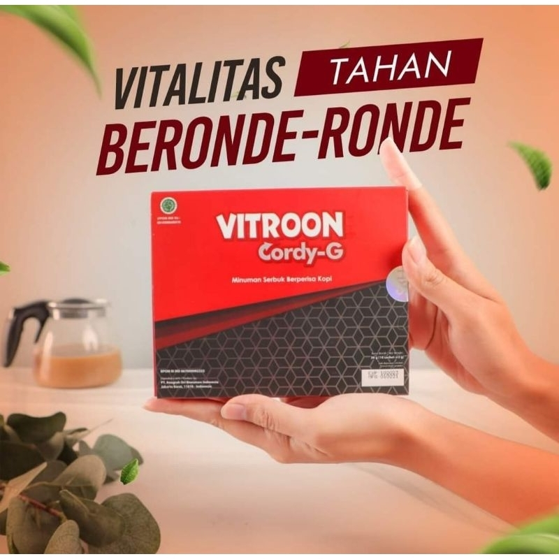 Cordy-G Vitroon Minuman Serbuk Berperisa Kopi | Kopi Stamina Pria Vitroon Cordy-G TIDAK mengakibatka