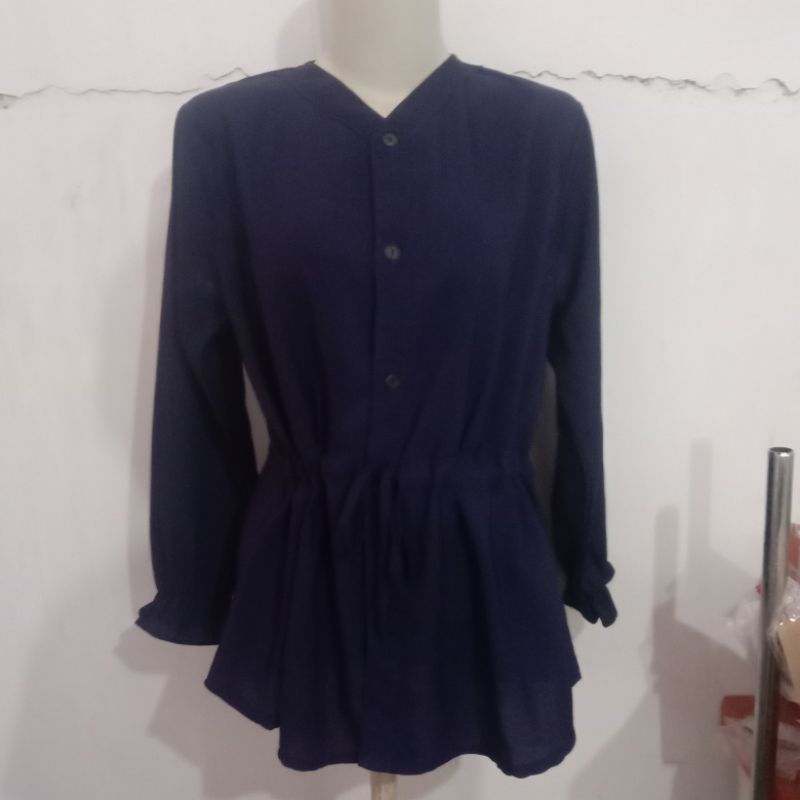 preloved blouse navy