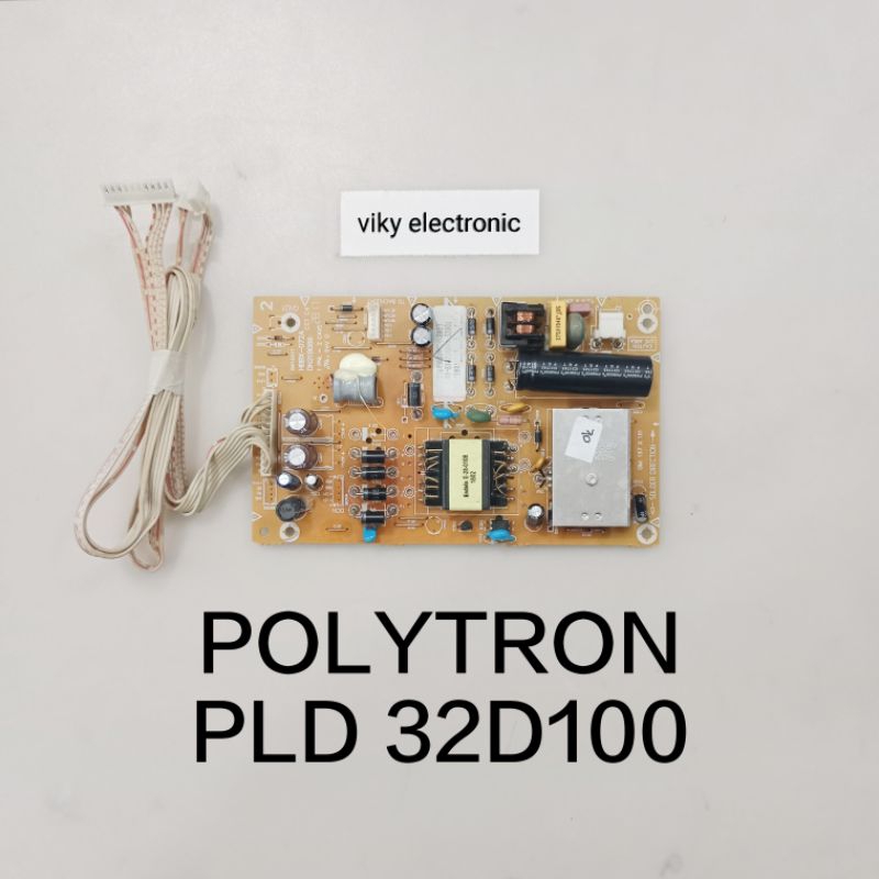 psu tv POLYTRON PLD 32D100 power supply regulator mesin tv POLYTRON PLD 32D100