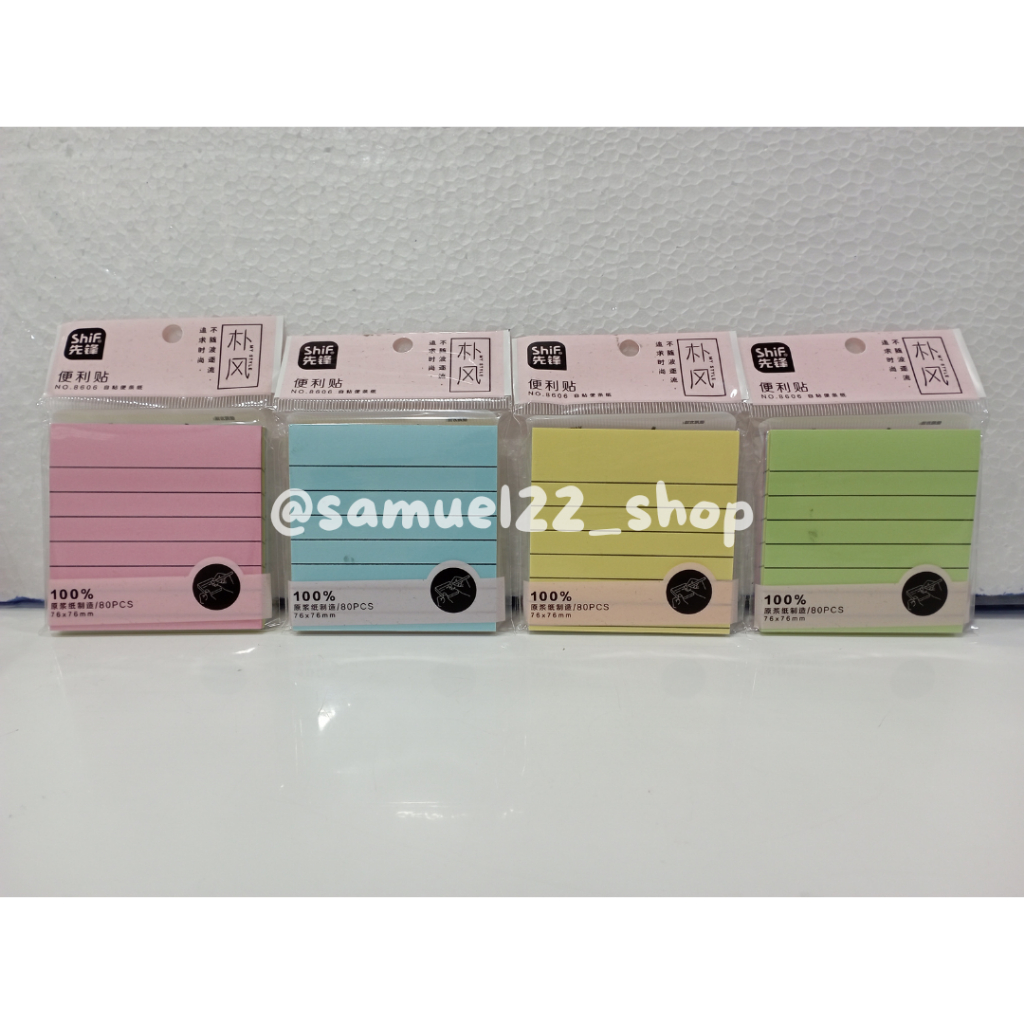 

Sticky Notes Garis / Bergaris Shif 8606 Isi 80