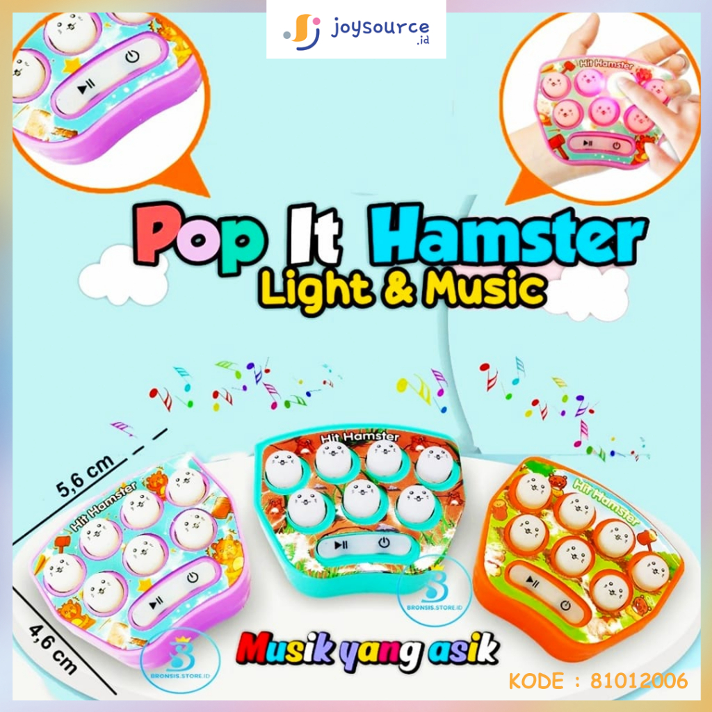 Mainan Pot it Hamster 2006 Lampu dan Musik - Pot It Mini Murah - Pot It Lucu