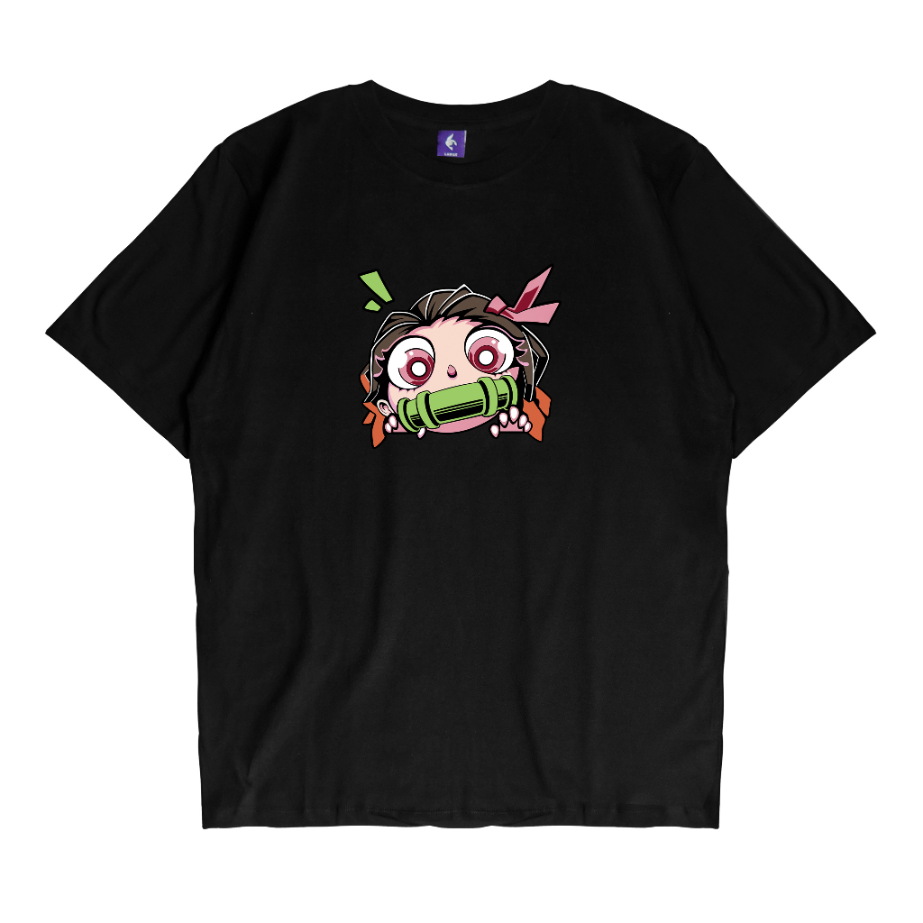 KIZARU Kaos Anime Demon Slayer Kimetsu No Yaiba NEZUKO KAMADO POP ART