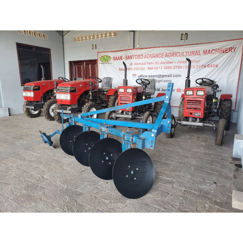 Disc plough 4 mata untuk traktor roda empat 1LYQ-420 - singkal piringan parabola cakram bajak piring